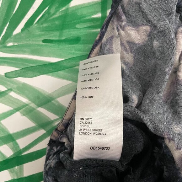 Free People Tessa Floral Tie Neck Halter Crop Tank Top Size Small - Picture 4 of 5